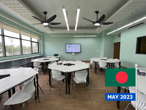 Laatste bedrijf oplossingen over Internationaal school plafondventilatorproject