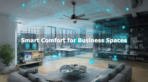 Laatste bedrijfsnieuws over Hoe slimme plafondventilatoren een revolutie teweegbrengen in woningen en commerciële ruimtes