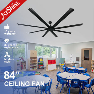 kopen Luchtkoelventilator 84 inch borstelloze omvormer Aluminiumbladen Plafondventilator voor sportschool online vervaardiging