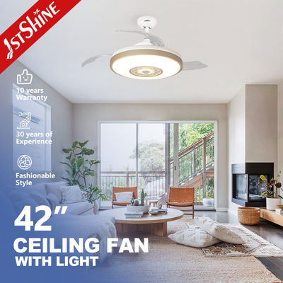 kopen Onzichtbare 42 inch slimme RGB LED plafondventilator voor slaapkamer online vervaardiging