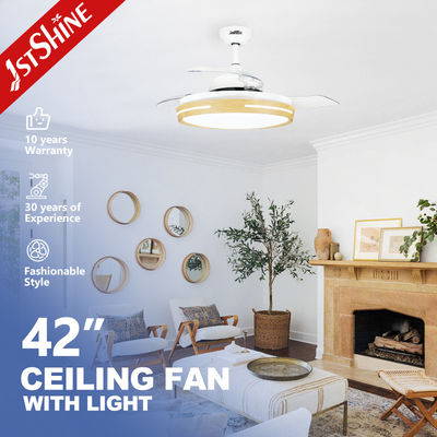 kopen Metalen acryl 42 inch plafond ventilator licht met pure koper motor en afstandsbediening online vervaardiging