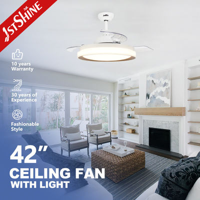 kopen Leefkamer Smart 42 inch onzichtbare LED plafondventilator met verborgen lemmen online vervaardiging