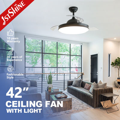 kopen Moderne stijl 2- 1stshine LED plafondventilator met afstandsbediening en terugtrekbaar ontwerp online vervaardiging