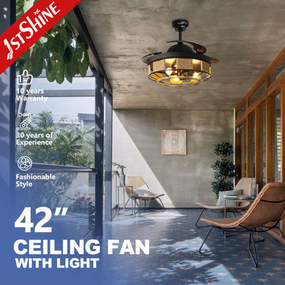 kopen Afstandsbediening DC-motor Acrylbladen Intrekbare plafondventilator voor 1stshine Home Office online vervaardiging