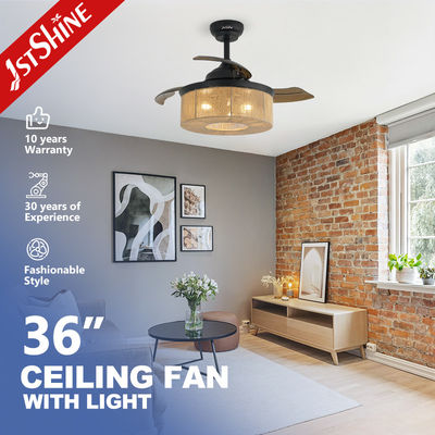 kopen 36 inch kleine plafondventilator met afstandsbediening en airconditioning LED-verlichtingsfunctie online vervaardiging