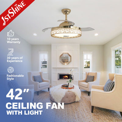 kopen Energiebesparende LED plafondventilator met afstandsbediening 3*PC-bladen Moderne Europese stijl online vervaardiging