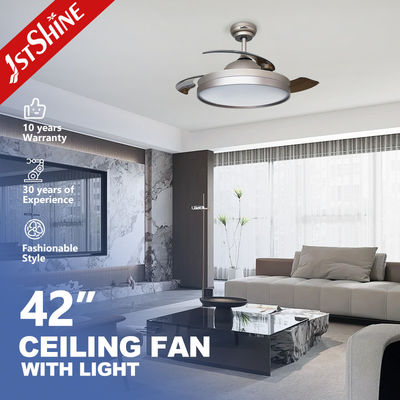 kopen Moderne 65W LED terugtrekbare plafondventilator licht Dimmable ABS bladen online vervaardiging