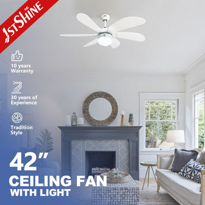 kopen 42 inch omkeerbare MDF-bladen kandelaar ventilator plafond ventilator licht zonder dimmer ondersteuning online vervaardiging