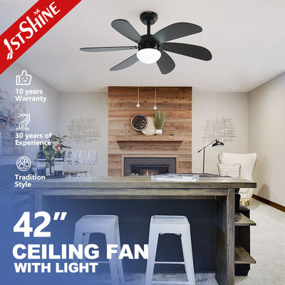 kopen Restaurant Pull Chain Switch Ceiling Fan Six MDF Blades AC Motor online vervaardiging