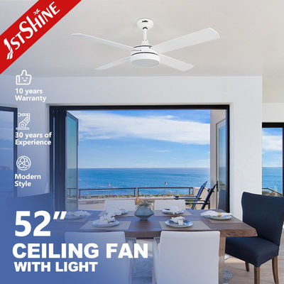 kopen 52 inch LED plafondventilator met 3 kleuren LED licht 3000k 4000k 6000k Grote luchtstroom en lage snelheid online vervaardiging