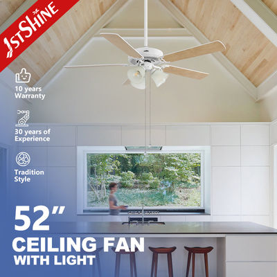 kopen 1stshine Plafondventilator met licht trekketen 230V AC 5 MDF-bladen in veel kleuren/OEM online vervaardiging