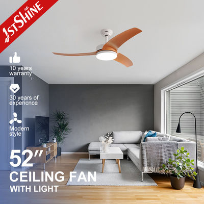 kopen Elegant ontwerp hout graan ABS bladen plafond ventilator 52 inch met dimmable licht online vervaardiging