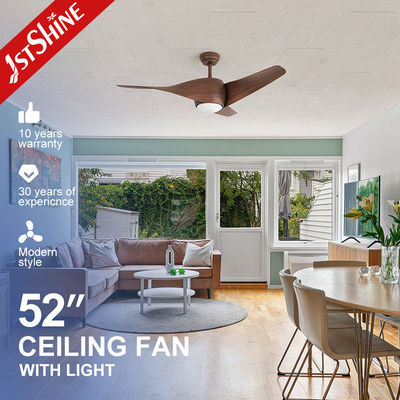 kopen 52 Inch Energiebesparende Laag Vermogen 6 Snelheden Keuze Plastic APP Besturing Slimme Plafondventilator Met Licht online vervaardiging
