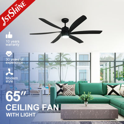 kopen Grotere 6 Abs Blades Moderne Plafondventilator Led Light Zwart Hoog Luchtvolume 65 Inches online vervaardiging