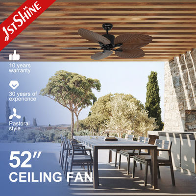 kopen Low Noise Decoratieve Tropische 5 Bladen Plafondventilator Grote Luchtstroom Energiebesparing online vervaardiging