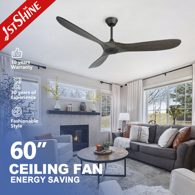 kopen 60 inch Solid Wood Blades Smart Verstelbare Windsnelheid Plafondventilator voor aangepaste behoeften online vervaardiging