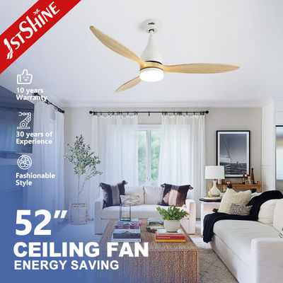 kopen Geleide Plafondventilator met Afstandsbediening Stevig Houten Blad 3 Snelheden Omkeerbare Ac Motor, decoratieve ventilator online vervaardiging
