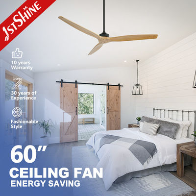 kopen 60 inch houten messen DC stille motor slimme afstandsbediening plafondventilator voor luchtcirculatie online vervaardiging