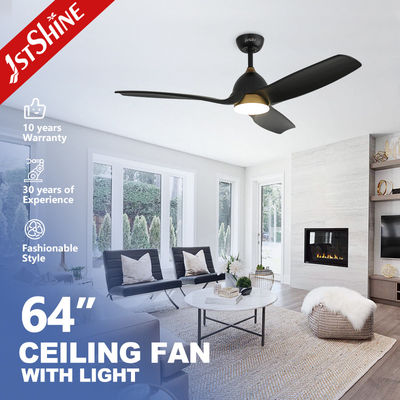 kopen 62 inch massief houten plafondventilator met dimmable led licht zwart moderne dc motor online vervaardiging