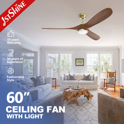 kopen Plafondventilator in moderne Europese stijl met LED-licht Villa Ac Dc 3 Blade Houten online vervaardiging