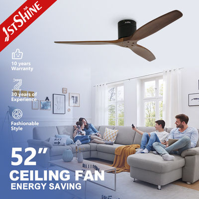 kopen Afstandsbediening 1stshine 52-inch houten messen Flush Design DC Plafondventilator voor luchtkoeling online vervaardiging