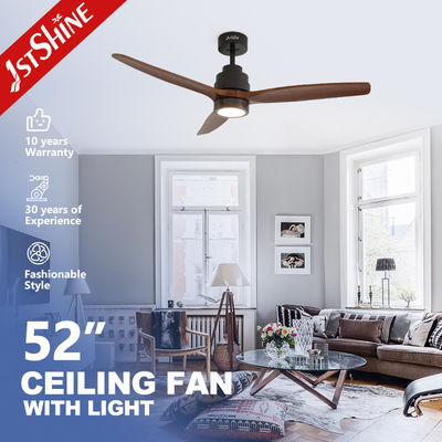 kopen LED-licht 1stshine Plafondventilator met 5 snelheids afstandsbediening en 3 natuurhoutbladen online vervaardiging