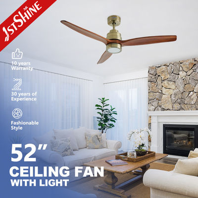 kopen 1stshine LED plafondventilator met antiek messing en massief hout Dimmable 3 kleur LED-verlichting online vervaardiging