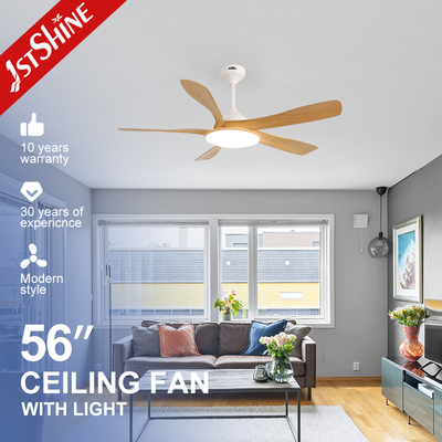 kopen 56-Inch Ceiling Fan with LED Light – DC Motor, 5 Blades, Acrylic Lampshade online vervaardiging
