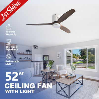 kopen 52 Inches Flush Mount LED Ceiling Fan With Light For Hotel online vervaardiging