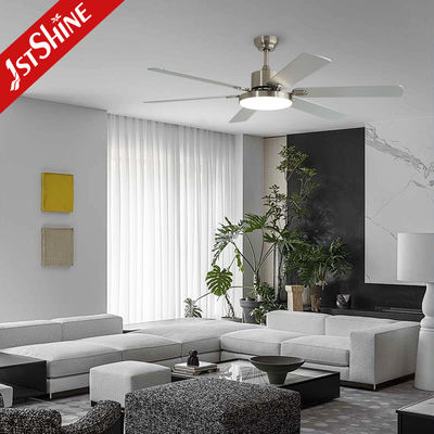 58 inch slaapkamer plafond ventilatoren met lichten omkeerbare stille DC motor MDF blad