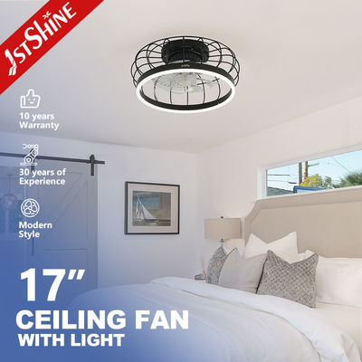 1stshine LED Modern Design Zwarte Ventilator met afstandsbediening