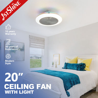 Mini Safe 20 inch bladeless LED plafond ventilator spoelmontage met RGB licht DC motor