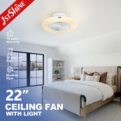 Moderne ontwerp 22 inch LED plafondventilator met sterrenlamp en dimmable licht wit