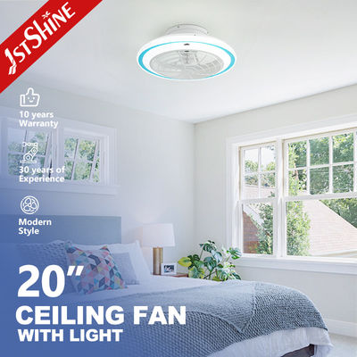 Kleine 20 inch LED plafondventilator met licht en kleurtemperatuur 3000-6500K