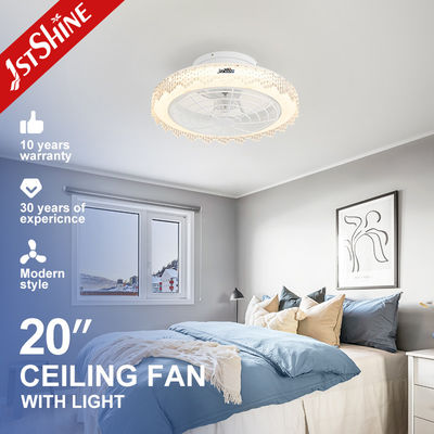 6 Snelheidskeuze ABS Verborgen lemmen Dimmable LED plafondventilator met gemakkelijk te verwijderen lampenkap