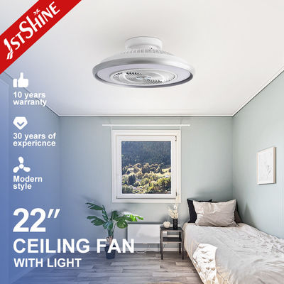 Reversibele ventilator met vloeibaar plafond zonder lemmetje en dimbaar licht