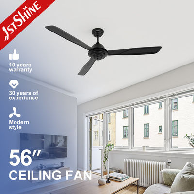 1stshine Plafondventilator met 5 snelheid afstandsbediening Standaard Wind Zwart Metalen Messen