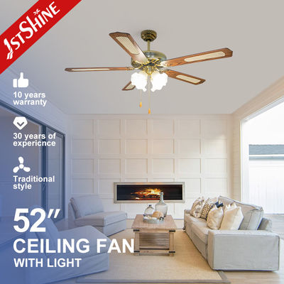 Hotel 52 inch MDF blade plafond ventilator met 100% koper motor en fancy decoratief ontwerp