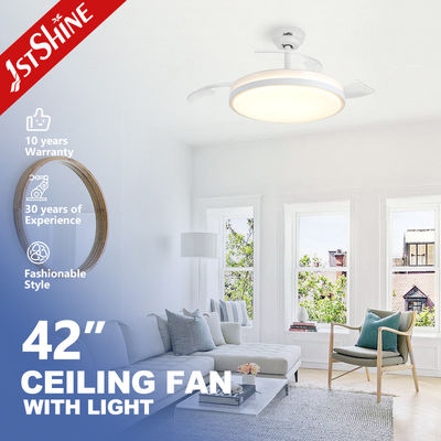 Onzichtbare LED-plafondventilator met 5 snelheidsregeling voor terugtrekbaar plafondventilatorlicht