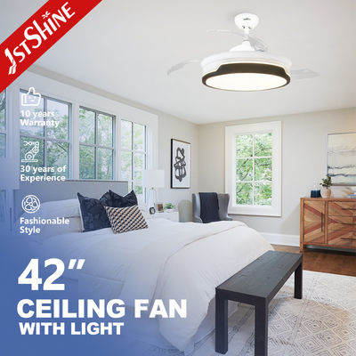Goede prijs Moderne terugtrekbare DC 65W Smart Ceiling Fan Light Dimmable 5 Speed online