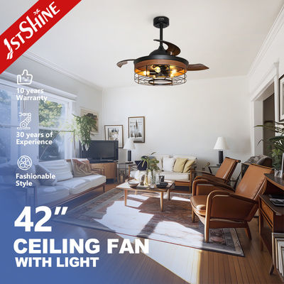 AC-motor 65W opneembare decoratieve plafondventilator met 5 lichtkits