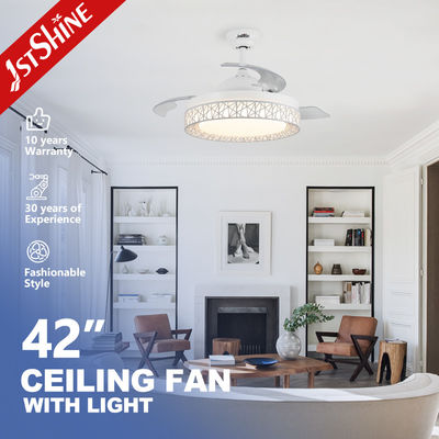3 snelheden 42 inch opneembaar plafond ventilator licht met Bluetooth-luidspreker