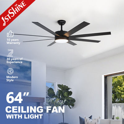64 Inches Indoor Ceiling Fan With Light DC Motor Amart Control
