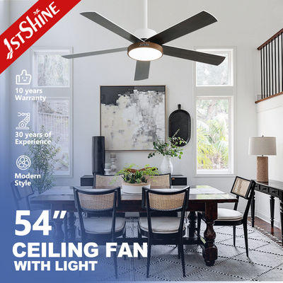 Laag geluid DC motor plafond ventilator licht met 6 snelheid afstandsbediening witte behuizing