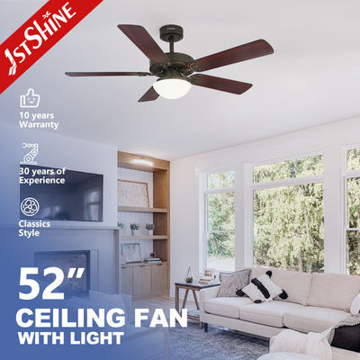 52'' plafondventilator met licht 6 snelheid afstandsbediening Energiebesparing