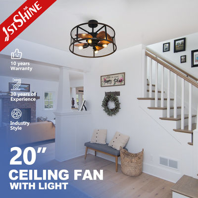 Downrod Mount afstandsbediening Cage Plafond ventilator 20in met licht