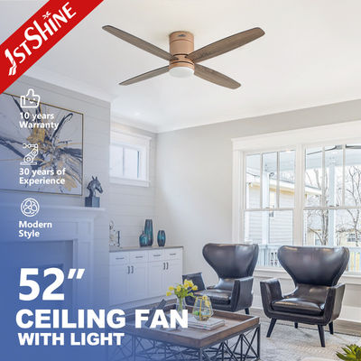 Goede prijs Low Profile 4 MDF Blades LED Plafondventilator met slimme besturing en 3000K/4500K/6000K CCT online