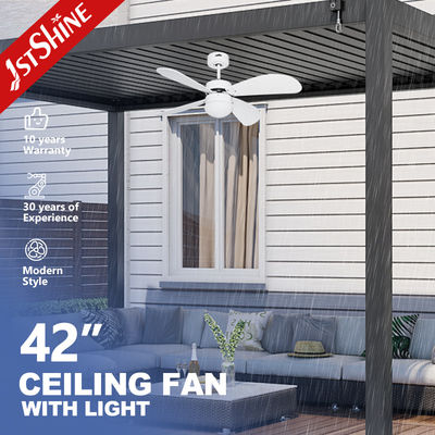 Outdoor Modern Design Stijl Dimmable LED Plafondventilator Licht met 3 snelheid en waterdicht