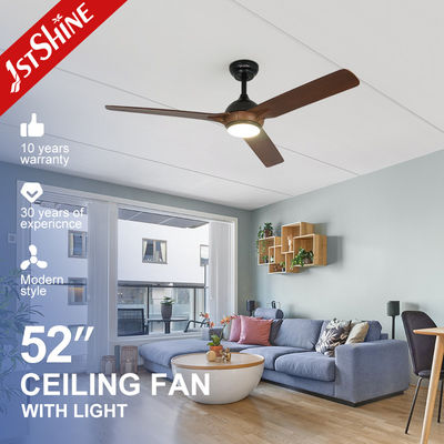 Energiebesparing 1stshine LED plafondventilator 52 inch 3 ABS-bladen met slimme afstandsbediening