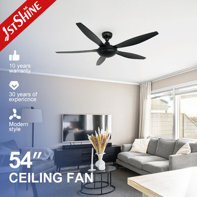 54 inch 1stshine Zwarte plafondventilator met afstandsbediening en luchtkoeling
